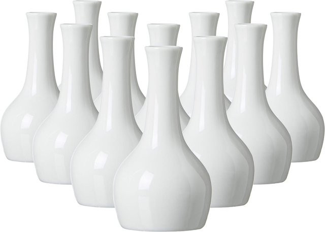 Ritzenhoff & Breker Vasen Bianco Set, Farbe: Weiß, Höhe: 13 cm, 12er Packung - Bild 1