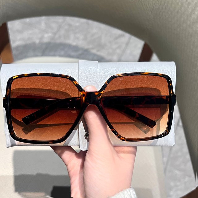 TAMWY Sonnenbrille, quadratisch, Vollrand, Kunststoff, Unisex, braun - Bild 1