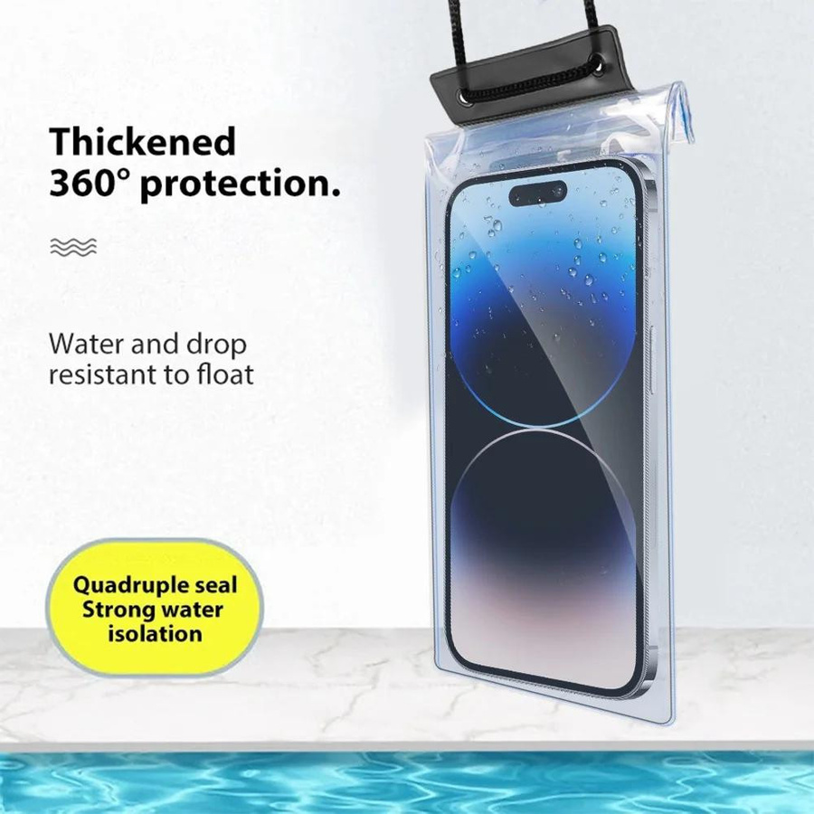 Bai Fen Bai-Digital 3C Universelle Wasserdichte Handyhülle mit IPX8 Schutz in Transparent - Bild 5