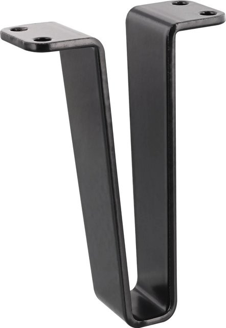 Wagner Möbelfuß aus Stahl in Schwarz Matt, Höhe: 10 cm - Bild 1