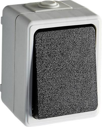 Heitronic VO-501347 Schalt-Zwischenstecker in Grau mit IP44 Schutzart - Bild 1