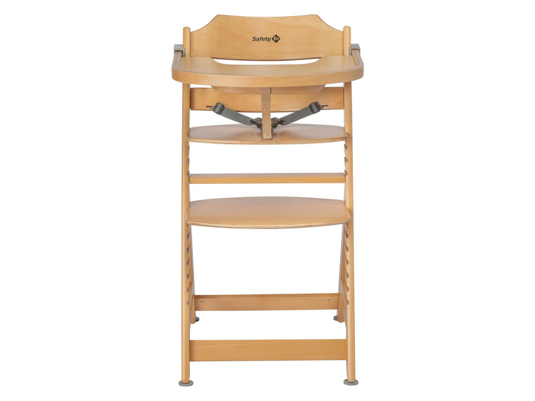 SAFETY 1ST Hochstuhl Toto aus Holz in Braun/Beige mit Höhenverstellung und 3-Punkt-Gurt - Bild 2