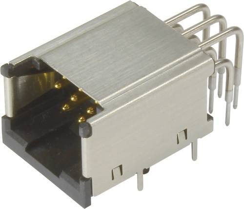HARTING Einlötbuchse mit 10 Polen aus Messing in Silber, Artikelnummer 09455459011 - Bild 1