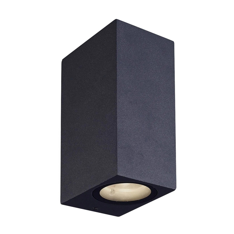 Lucande LED Außenwandleuchte Tavi in Schwarz aus Aluminium, modern und spritzwassergeschützt (IP54) - Bild 2