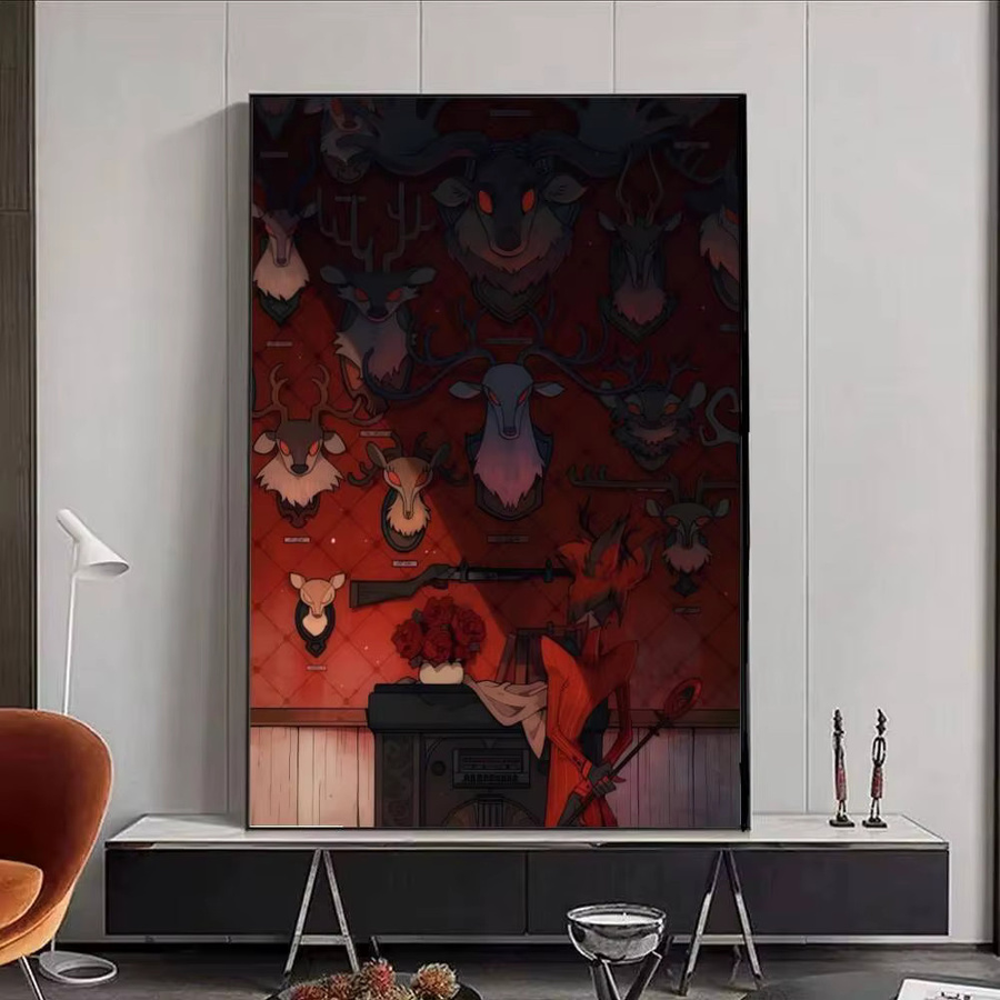Selbstklebendes Hazbin Hotel Poster aus Papier in Mehrfarbig für deine Wandgestaltung - Bild 5