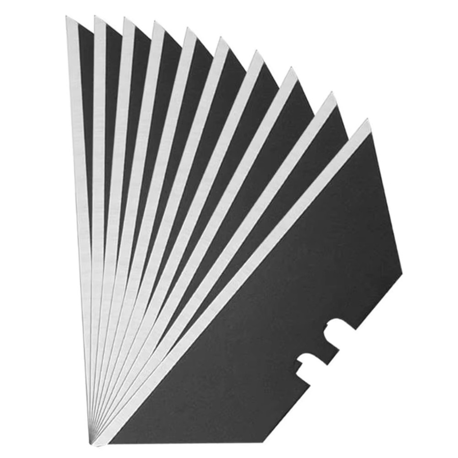 DAZZLEEX 30 Stück Trapezklingen aus Stahl für 18mm Snap-Off-Messer in Schwarz und Silber - Bild 5