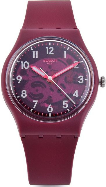 Swatch Armbanduhr, Quarz, Kunststoff, Grau, Herren - Bild 1