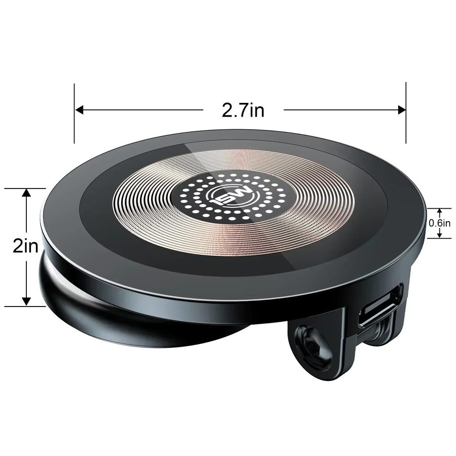 Magnpter Magnetische Kabellose Auto-Handyhalterung mit 15W Schnellladung in Schwarz - Bild 6