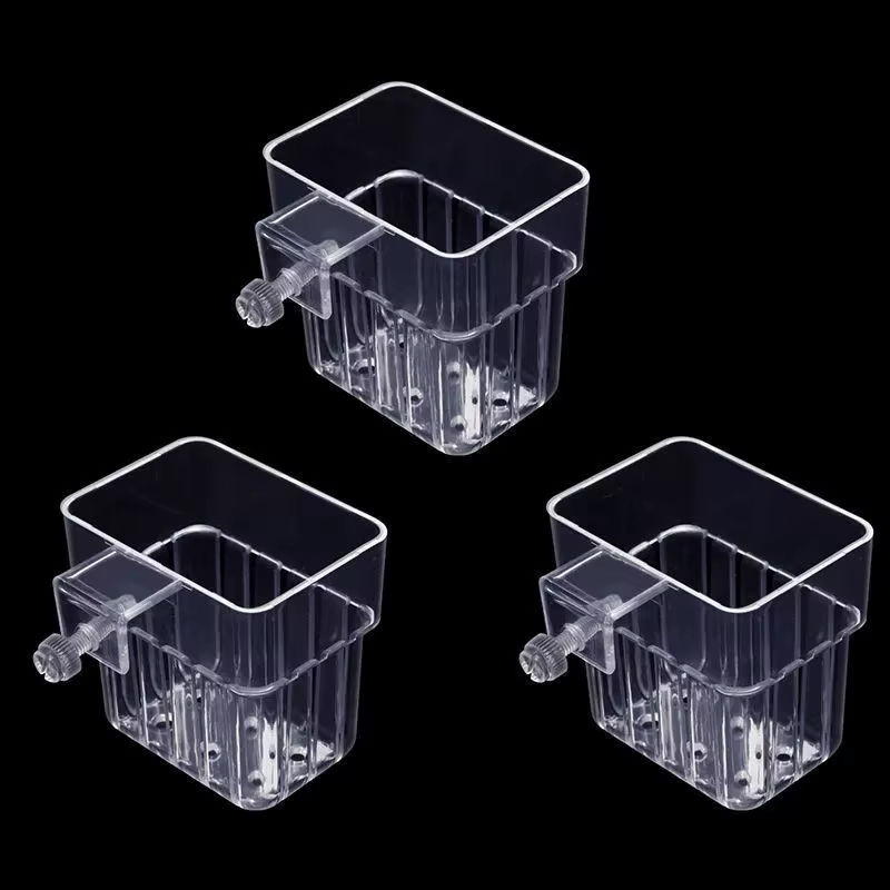 Transparenter hydroponischer Pflanzbecher aus Kunststoff zur Wandmontage für Aquarien und Heimgebrauch - Bild 4