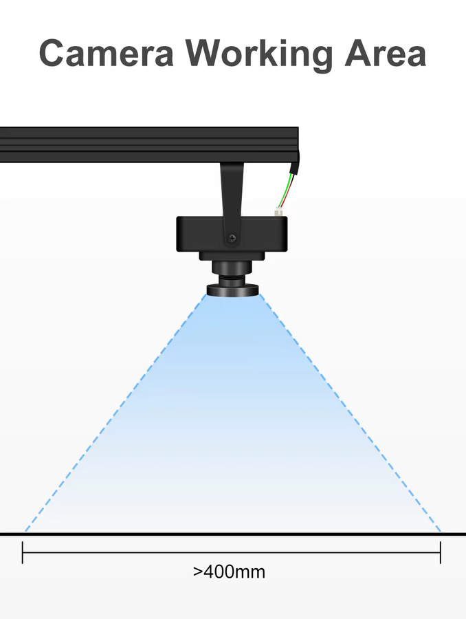 Twotrees 500W Kamera für TTS 55 Pro und TTS 10 Pro Lasergravurmaschinen in Schwarz mit einstellbarer Helligkeit, Kontrast, Sättigung und Definition - Bild 2