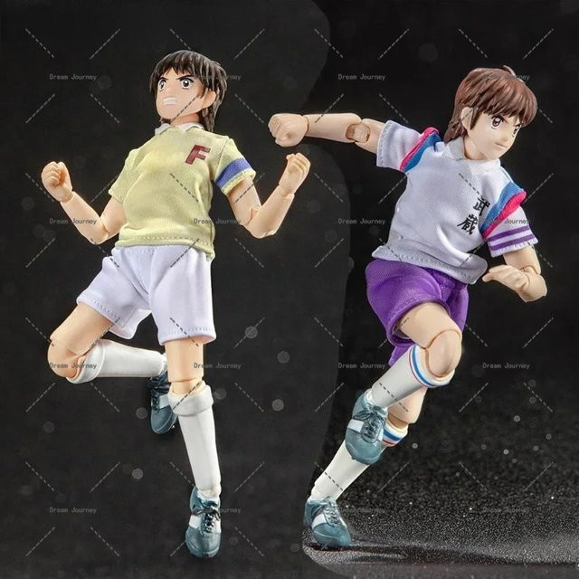 Dasin Model Great Toys Captain Tsubasa Anime-Figur Hikaru Matsuyama / Misugi Jun aus PVC in Gold - Bild 1