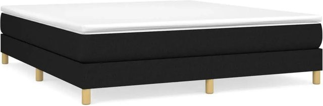 vidaXL Boxspringbett in Schwarz mit Stoffbezug B/T/H: 160 x 200 x 25 cm - Bild 1