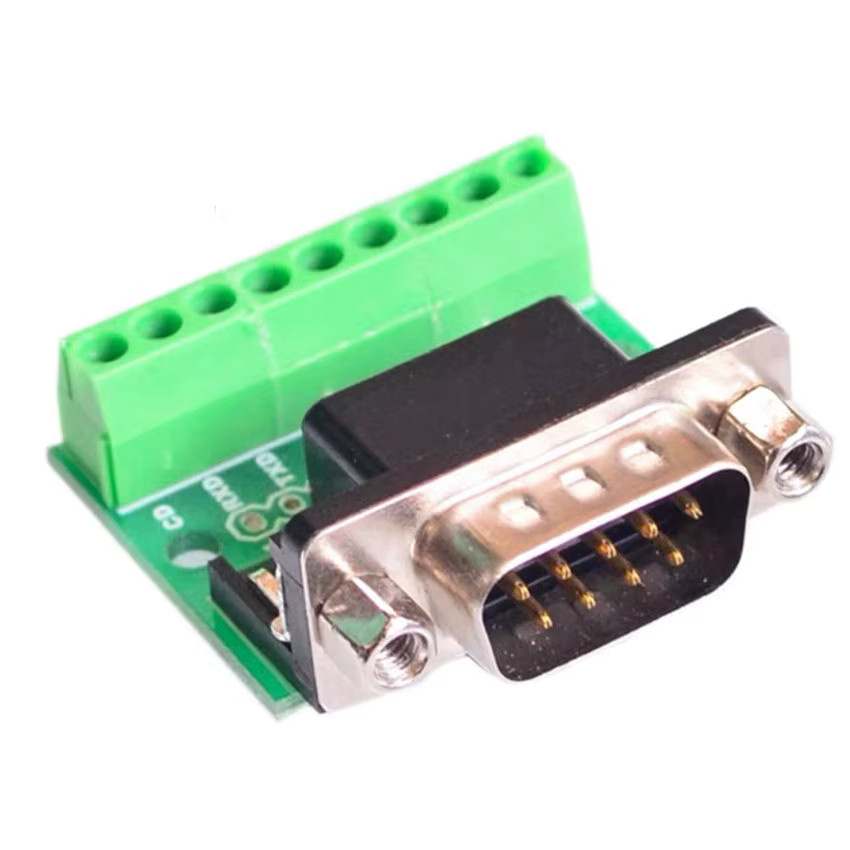 JCD DB9 Stecker und Buchse Adapter Set mit Schraubterminal für RS232 und RS485 9-Pin Umwandlung - Bild 2