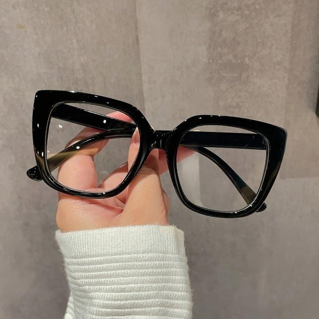 Literarische Klassiker Dote Korrektionsbrille, Cat-Eye, Unisex, Plastic, Gray, Vollrand - Bild 1