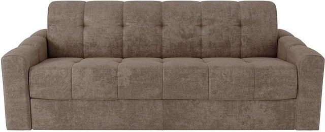 Vente-unique Schlafsofa Darielo in Taupe mit Stoffbezug und Ausziehfunktion, Breite: 210 cm - Bild 1