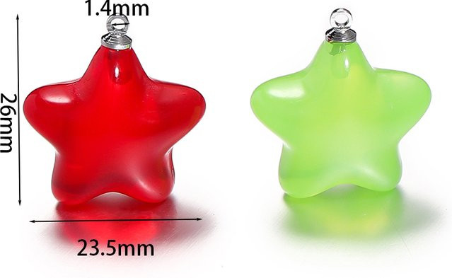 YouYoungDifferent Charms Anhänger, Stern Form, Bunt, Unisex - Bild 1