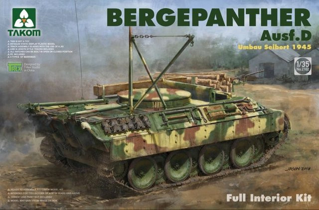 Takom Bergepanther Ausf.D Umbau Seibert 1945, Modellfahrzeug, 1:35, ab 14 Jahren - Bild 1