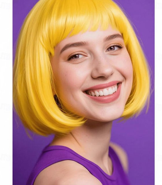 HAIRJOY Perücke, kurze Bob-Perücke aus synthetischem Haar, Damen - Bild 1
