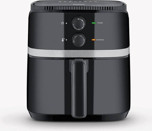 Severin Heißluftfritteuse FR 2452 in Schwarz mit 5 l Volumen, 1500 W und Timer, B/H/T: 35 x 32,5 x 35 cm - Bild 2