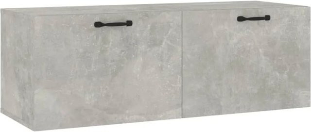 vidaXL Wandschrank aus Holzwerkstoff in Betongrau, B/T/H: 100 x 36,5 x 35 cm - Bild 1