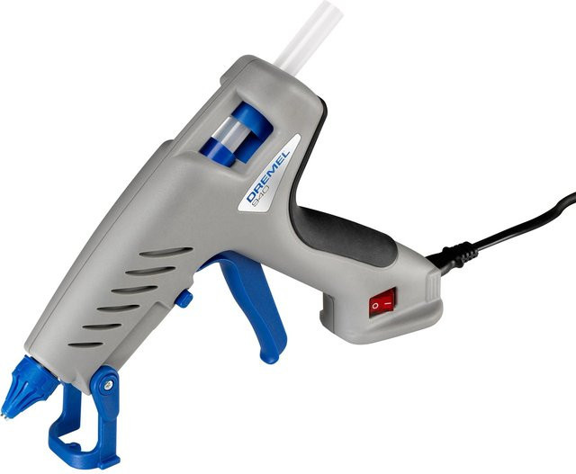 Dremel Heißklebepistole 940-3 Kompaktwerkzeug in Grau-Blau mit 11 mm Klebestiften und bis zu 195 °C - Bild 1