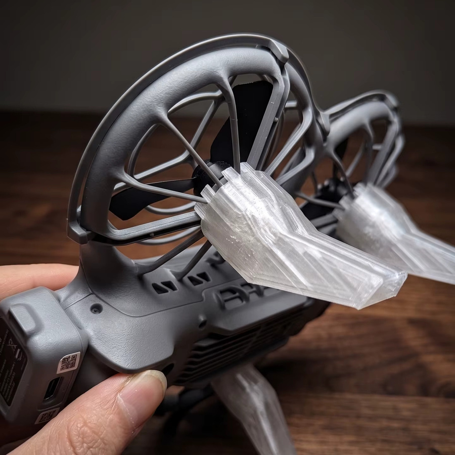 DJI Neo 2 Schnellverschluss-Landegestell in Lila mit Höhenverlängerung und Display-Ständer - Bild 1