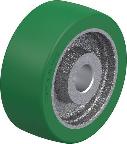 Blickle Antriebsrad GSTN 100/20H7 in Grün und Silber mit 100 mm Durchmesser und einer Tragfähigkeit von 250 kg - Bild 1