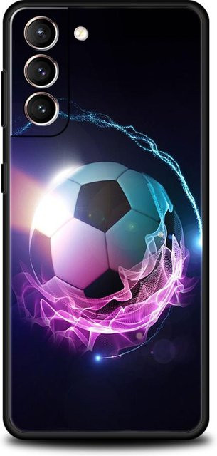 Silikon Handyhülle mit Fußball Sport Soccer Design für Samsung Galaxy S24 Plus, S23, S22, S21 FE, S20, S10, S9, S8 Plus 5G in Multicolor - Bild 1