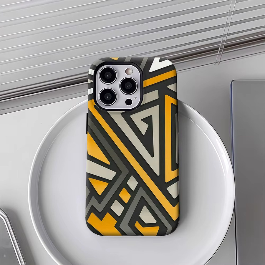 GeoVoyage Handyhülle mit doppelschichtiger Rückseite für iPhone 17 16 15 14 13 12 11 Pro Max Plus in Multicolour - Bild 4