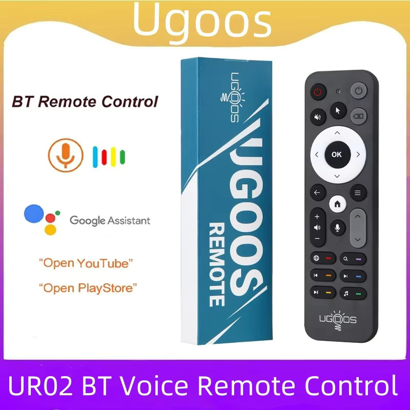 UGOOS UR02 Bluetooth Fernbedienung in Schwarz für Ugoos TOX1 TOX3 TOX4 AM8 PRO AM6B PLUS X4 X4Q Cube Pro TV Boxen - Bild 3