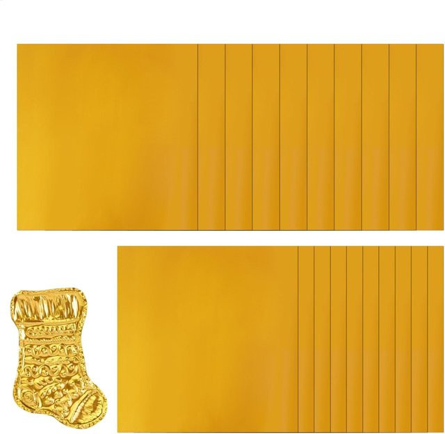 20 Stück Gold geprägte Prägefolienblätter aus Papier und Aluminium für dein DIY-Kunsthandwerk, 15 x 15 cm - Bild 1
