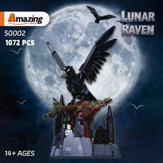 AMAZINGBLOKS Lunar Raven Baukasten, Baum-Schloss-Modell, 1072 Teile, ab 14 Jahren - Bild 1