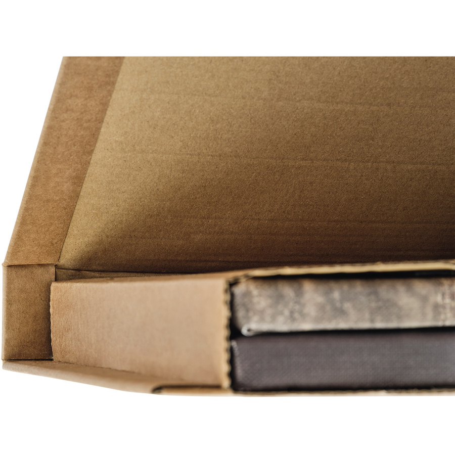 ColomPac Wickelverpackung CP 020 aus Wellpappe mit Selbstklebeverschluss, braun, B: 510 mm, T: 330 mm, H: 85 mm - Bild 1