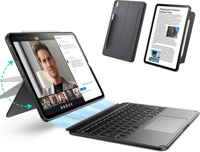 ESR Shift Tastaturhülle für Apple iPad Pro 13 (2024), Grau - Bild 1