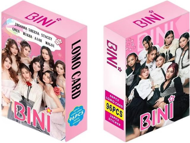 96 Stück BINI Filipino Girl Group Lomo-Karten Set mit Aufklebern, HD-Fotokarten Fan-Kollektion in Multicolour - Bild 1