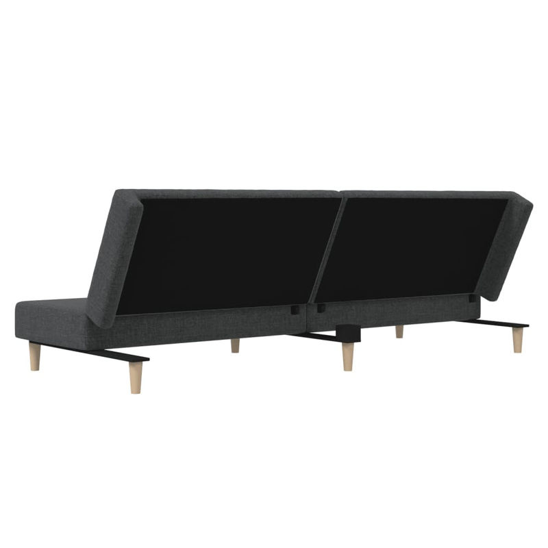 Vidaxl 2-Sitzer Schlafsofa in Grau mit Stoffbezug im skandinavischen Design - Bild 7