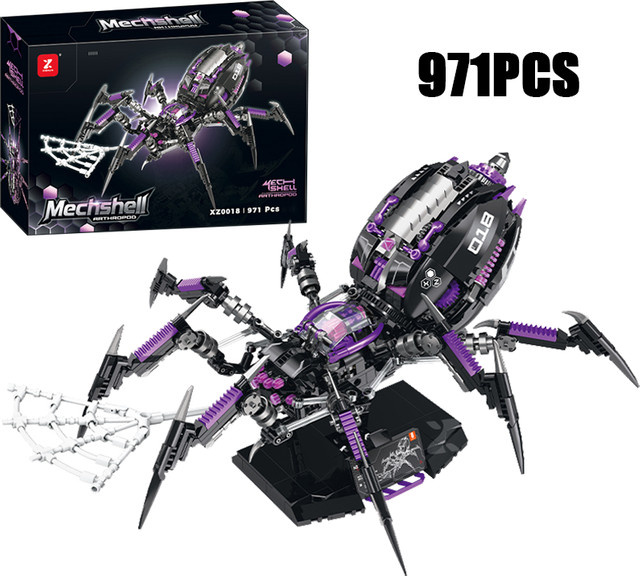 Kreatives Mechanisches Spinnen-Mantis-Modell Bausteine, 944 Teile, ab 8 Jahren - Bild 1