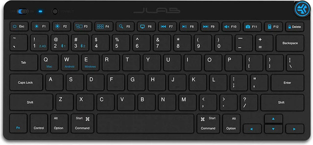 JLAB GO Wireless Bluetooth Tastatur mit USB-C Anschluss, Schwarz - Bild 1