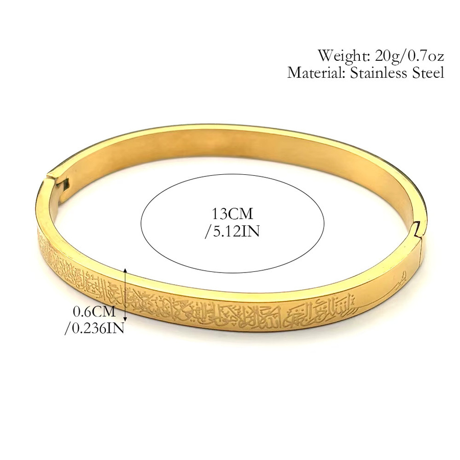 AFAWA Armband Edelstahl, Gold, Unisex - Bild 3