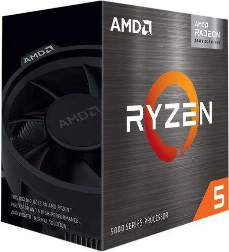 AMD Ryzen 5 5500GT Prozessor mit 3,6 GHz, 6 Kerne und 12 Threads, Socket AM4, 16MB Cache, Schwarz - Bild 1