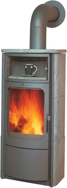 Hark Kaminofen Opera B Dauerbrand in Steingrau mit Automatik und 7 kW Leistung - Bild 1