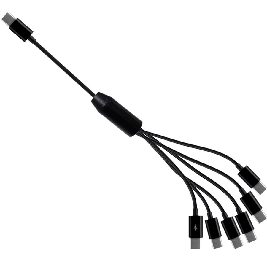 BSN USB-C Splitter Adapterkabel Schwarz für Datensynchronisierung und Laden - Bild 4