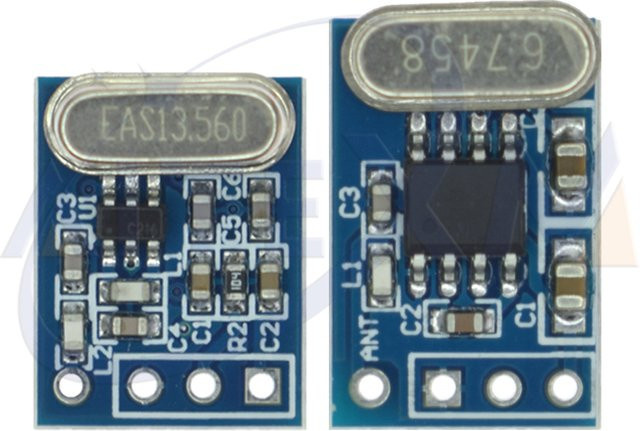 1/5 Set Wireless Sender Empfänger Board Modul 433MHz SYN115 SYN480R ASK/OOK Chip PCB für Arduino in Blau - Bild 1