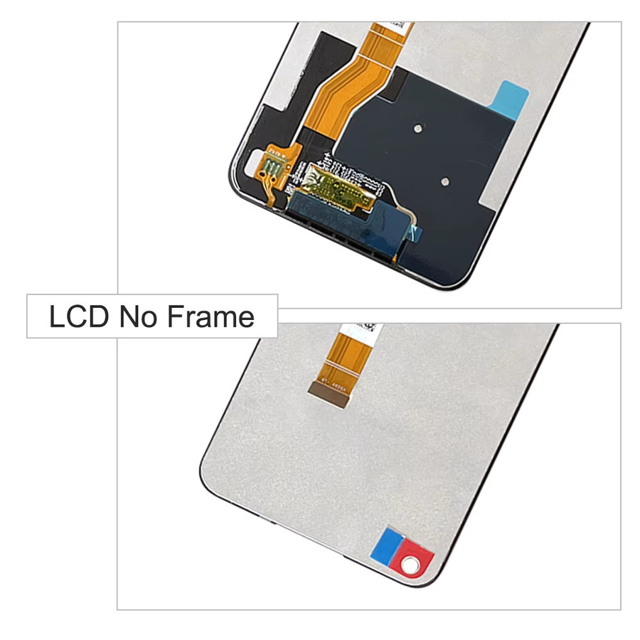 LCD-Display Touchscreen mit Rahmen für Oppo Realme 8i RMX3151 und Realme 9i RMX3491, 6.6 Zoll, Schwarz - Bild 4