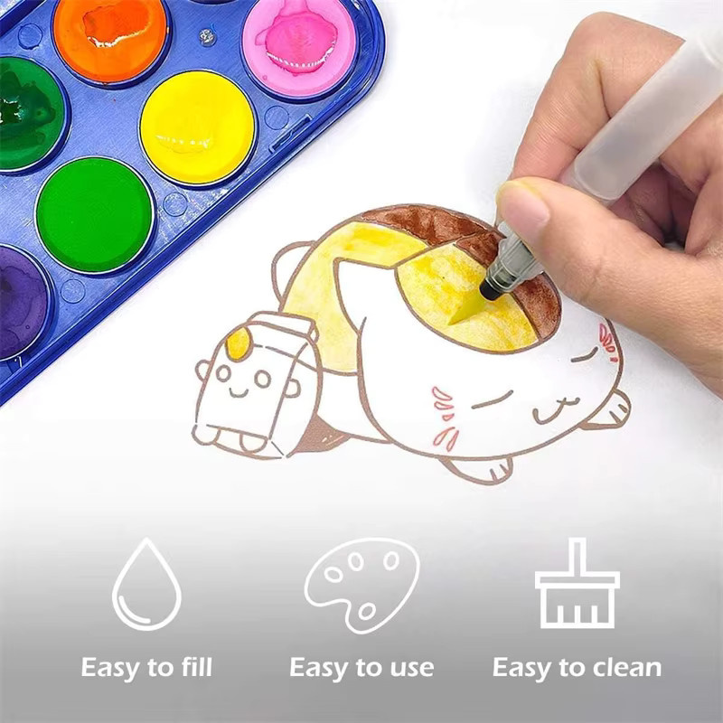 Yutiars Aquarell-Pinselstift-Set in Mehrfarben für wasserlösliche Buntstifte - Bild 2