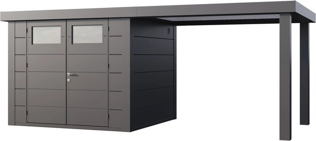 Telluria Gerätehaus Classico in Silber mit Außenmaß B: 572 cm, H: 258 cm, T: 219 cm - Bild 1