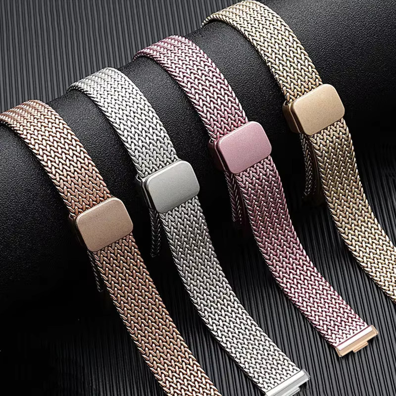 Uhrenarmband Edelstahl, Silber, Magnetisches Faltarmband für Huawei Watch Fit 5/Fit 5 Pro/Fit 3/Fit 4 - Bild 3