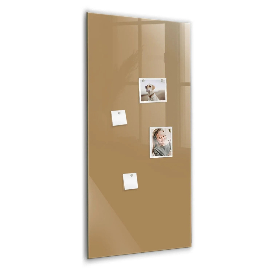 Tulup Glasmagnettafel Dunkelbeige B/H: 60 x 120 cm Magnetisches Glassboard für Büro und Wandmontage - Bild 2