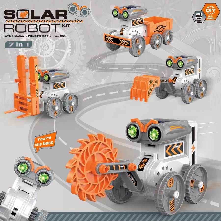 CONUSEA Diy 7-in-1 Solar Energie Roboter, Spielzeug, Fahrzeuge - Bild 2