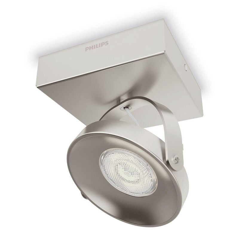 Philips LED Spot Spur in Nickel/Silber, dimmbar, B/H/T: 11 x 11 x 11 cm - Bild 2